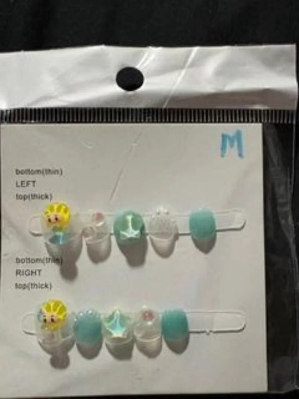 Lot of 16 Kids Size Press On Nails